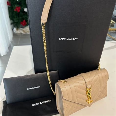 ysl envelope bag small beige|YSL small envelope crossbody bag.